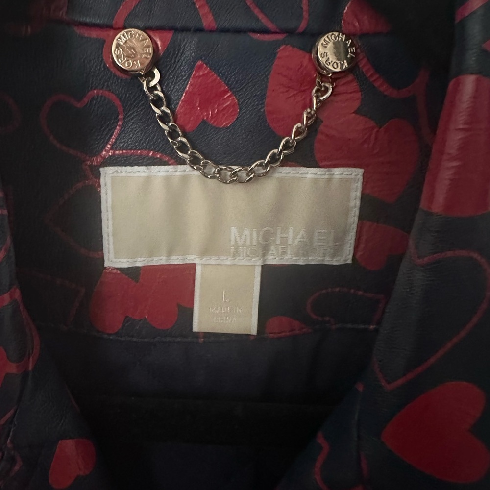 Michael Kors hearted leather jacket - Picture 3 of 4